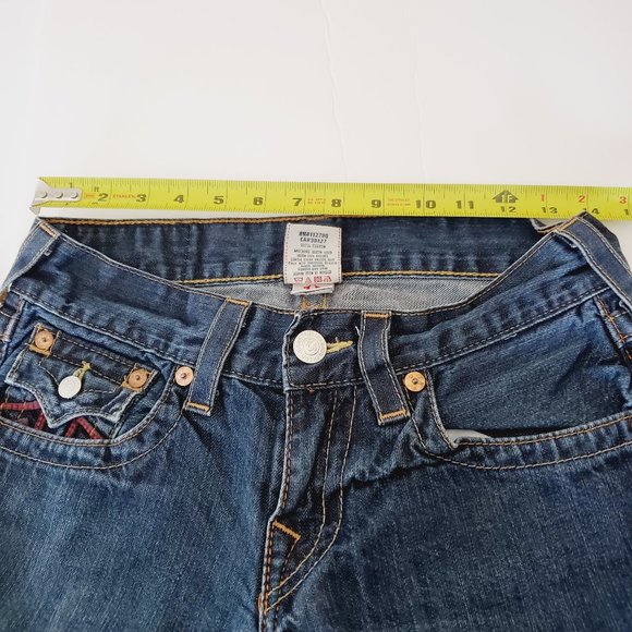 TRUE RELIGION Flap Pocket Blue Bootcut Jeans - Picture 8 of 10